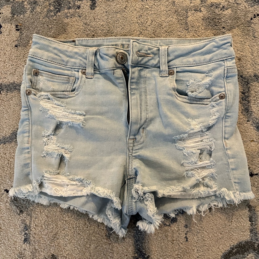 American Eagle Outfitters Light Blue Denim Shorts